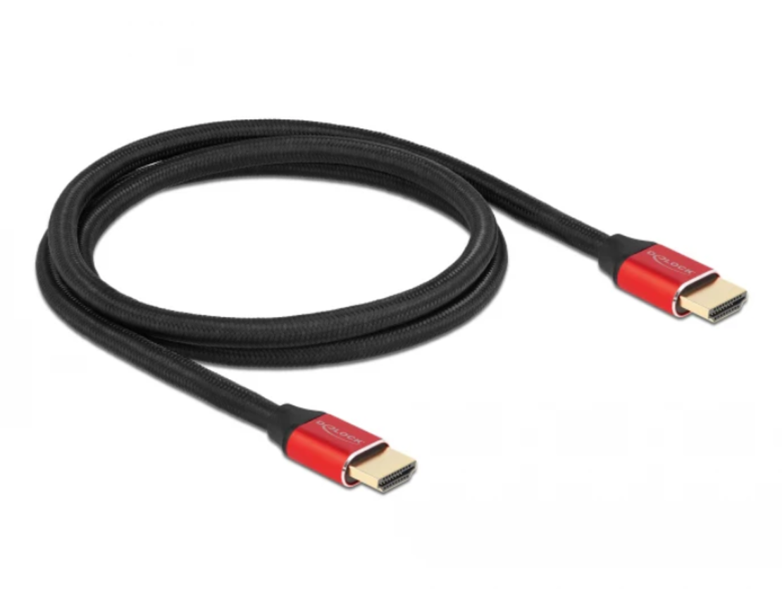 כבל HDMI 8K HDR Certified Red metal ז/ז תומך 60 הרץ