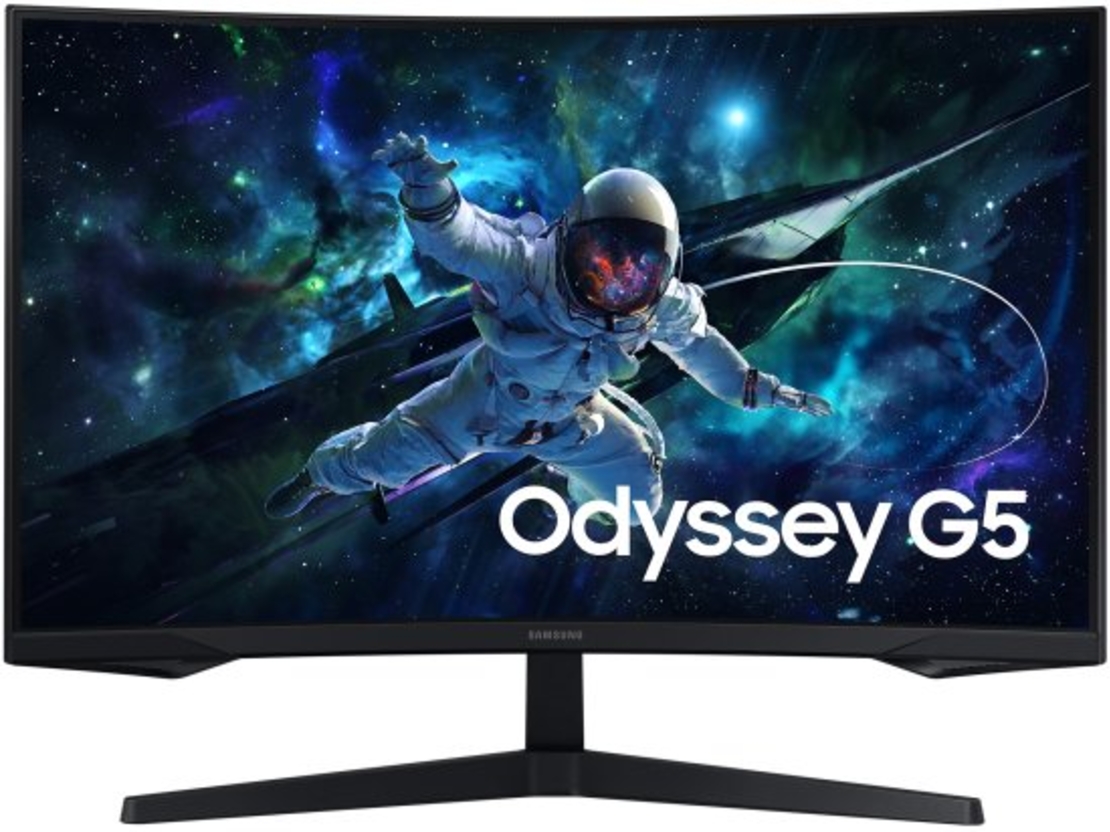 מסך מחשב גיימינג קעור Samsung Odyssey G5 S32CG552EM 32 Inch QHD 165Hz - צבע שחור