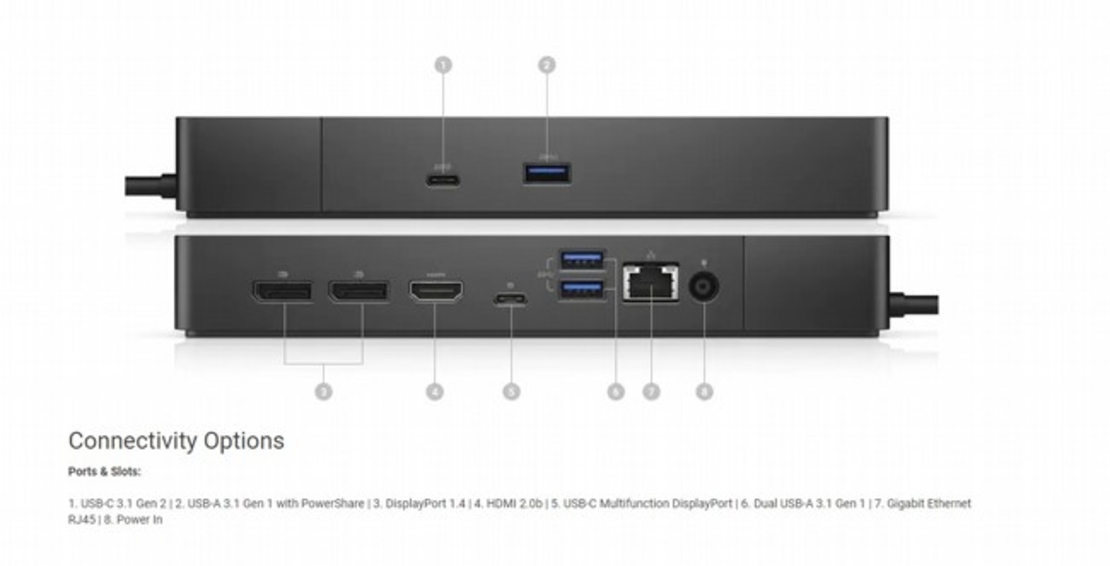 תחנת עגינה Dell Dock – WD19S 180W