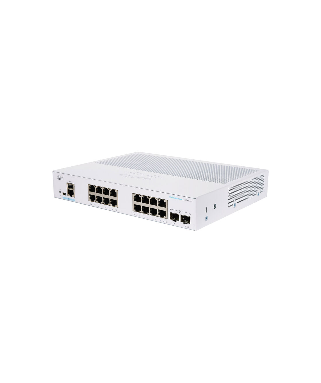 Cisco Business CBS350-16T-2G 16-port Gigabit Ethernet Managed Switch with 2 Gigabit SFP Ports