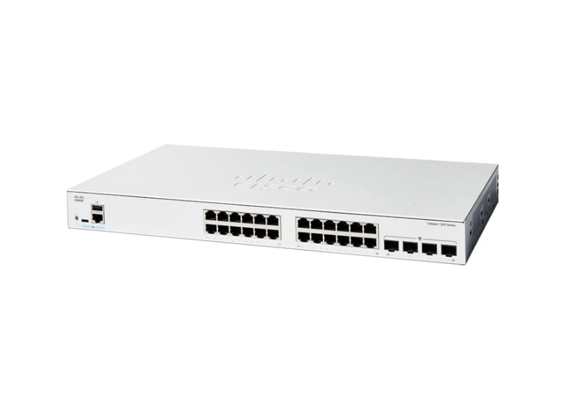 Cisco Catalyst 1300 24-Port Gigabit Switch + 4 x SFP | C1300-24T-4G