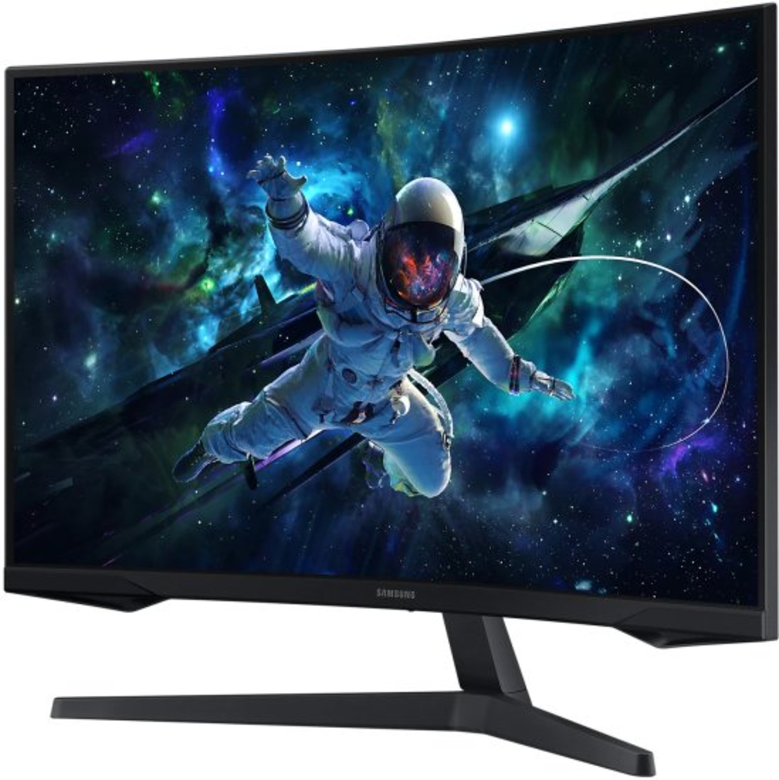 מסך מחשב גיימינג קעור Samsung Odyssey G5 S32CG552EM 32 Inch QHD 165Hz - צבע שחור