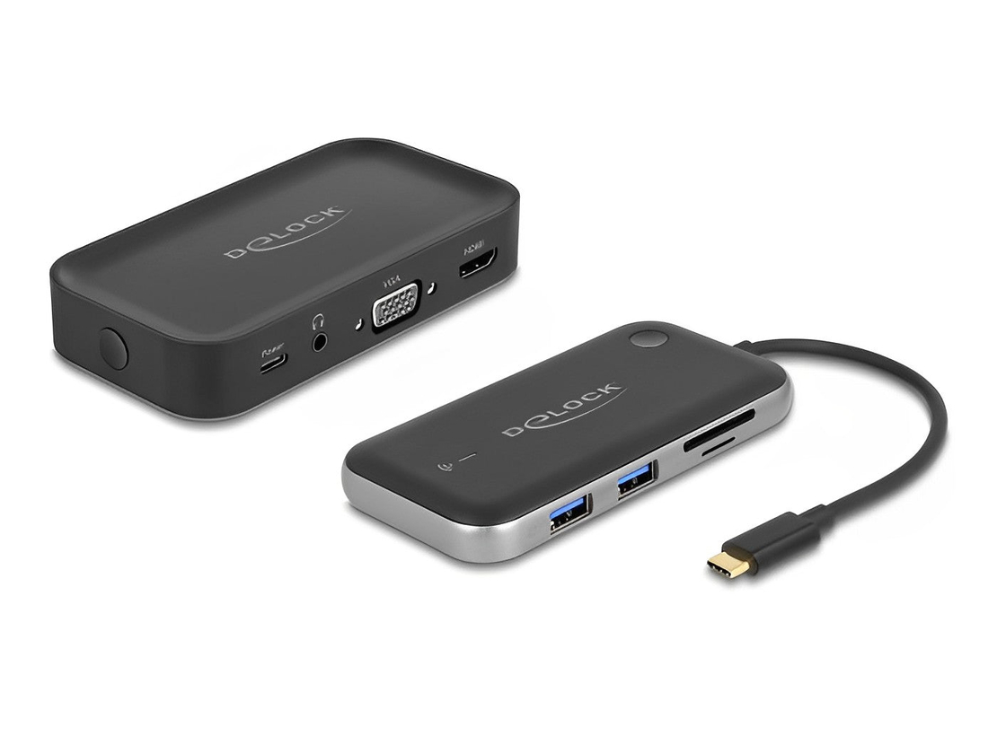 מרחיק אלחוטי USB-C Full HD לשידור 2 מסכים HDMI+VGA בו זמנית דגם D87775