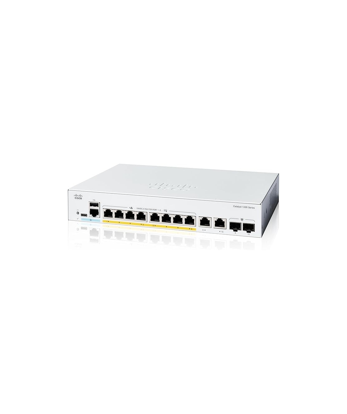 מתג חכם, 8 יציאות, Cisco Catalyst Combo C1200-8FP-2G