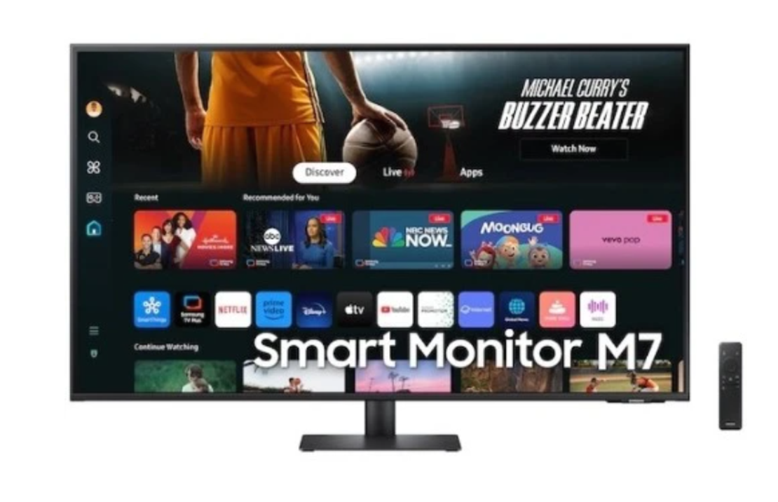 מסך מחשב חכם Samsung Vision AI S43FM702UM M7 SMART (WIFI,BT לבן OLED UHD 31.5 - צבע שחור