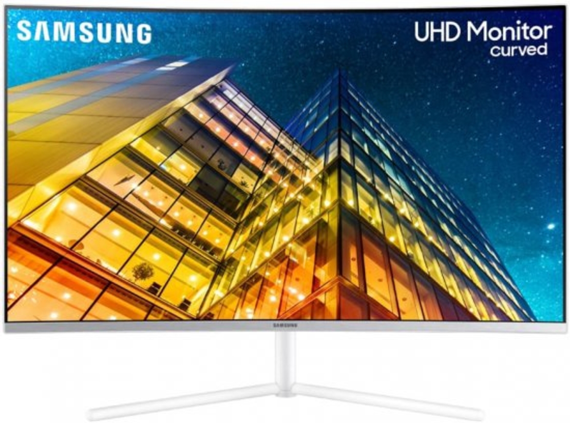 מסך מחשב קעור ''Samsung DS-U32R591CWP UHD 31.5 - צבע לבן