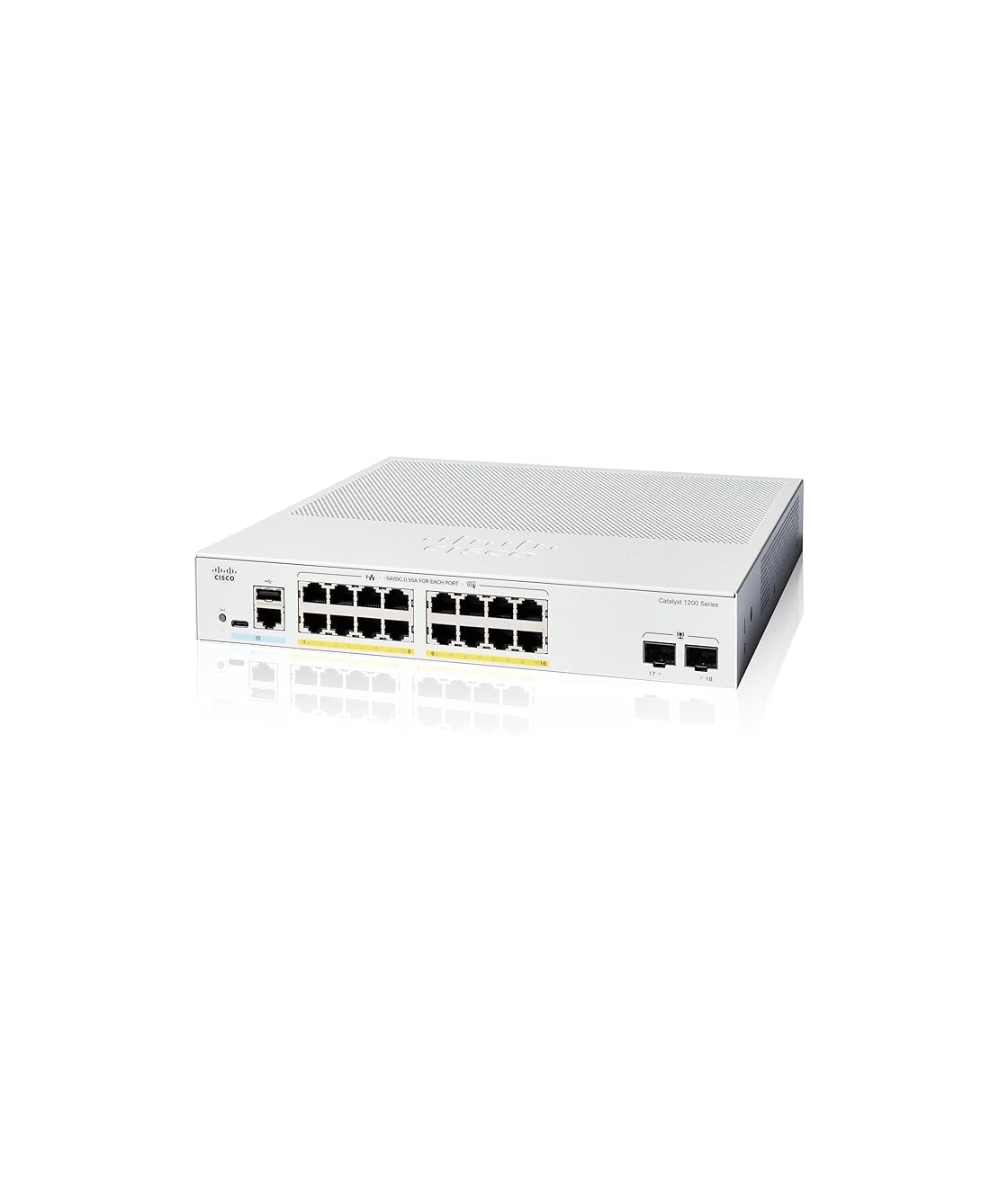 מתג חכם, 16 יציאות, Cisco Catalyst C1200-16P-2G