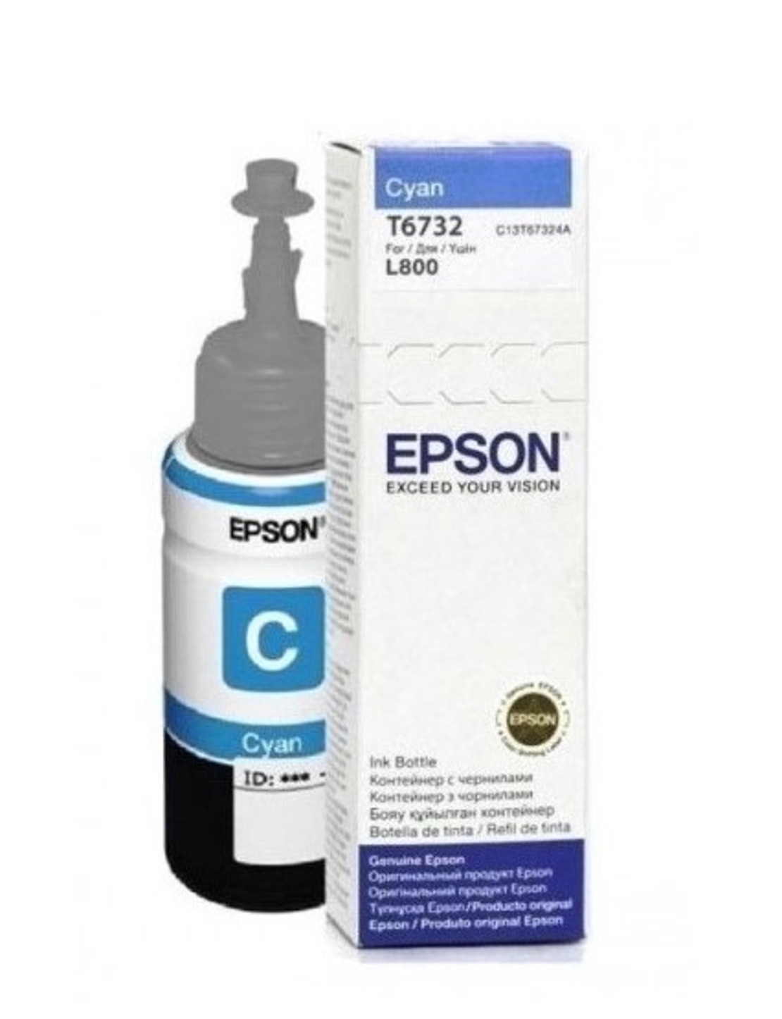 מיכל דיו ציאן/כחול‏ Epson T6732 אפסון מקורי