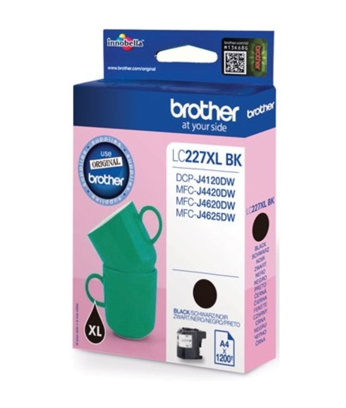 ‏ראש דיו ‏שחור Brother LC227XLBK מקורי
