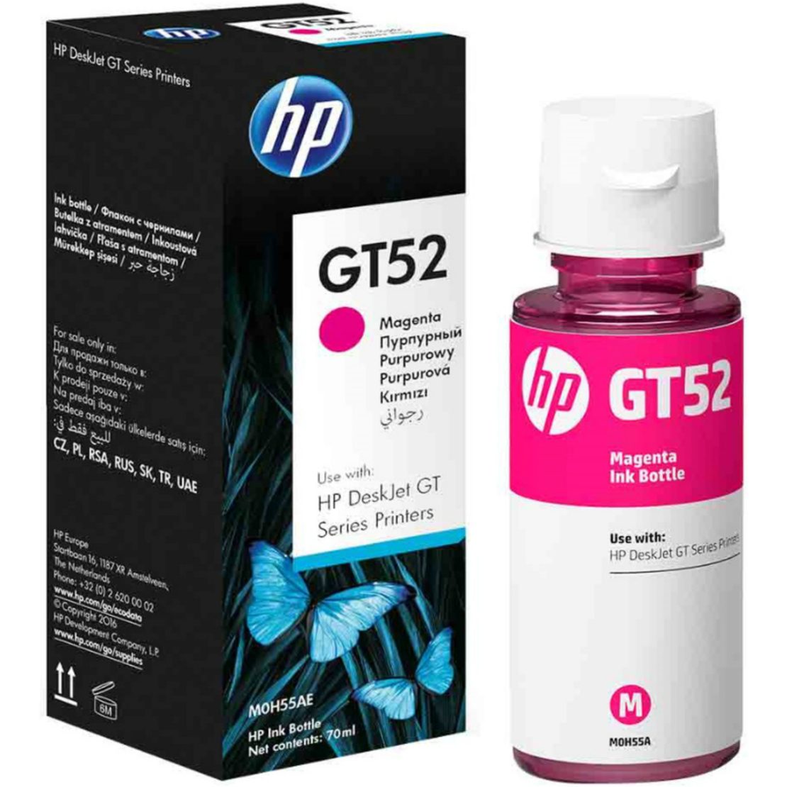 ‏ראש דיו HP GT52 M0H55AE מקורי