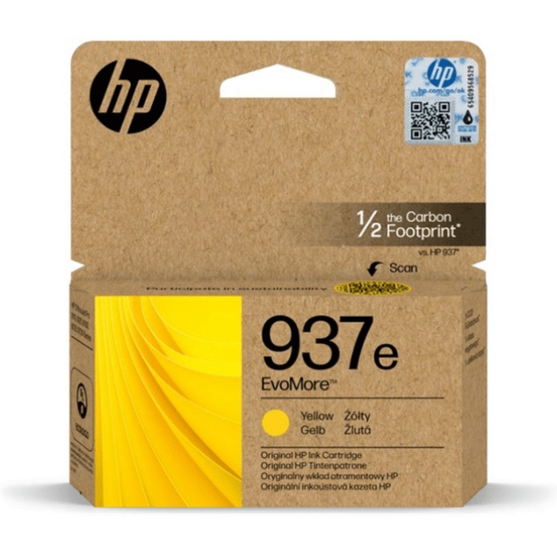 ראש דיו צהוב HP 937e XL 4S6W8NE מקורי