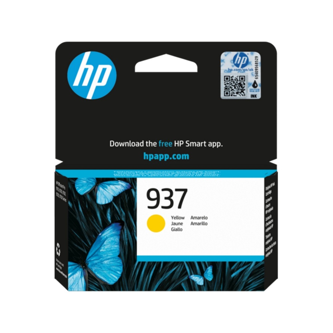 ראש דיו צהוב HP 937 4S6W4NE מקורי