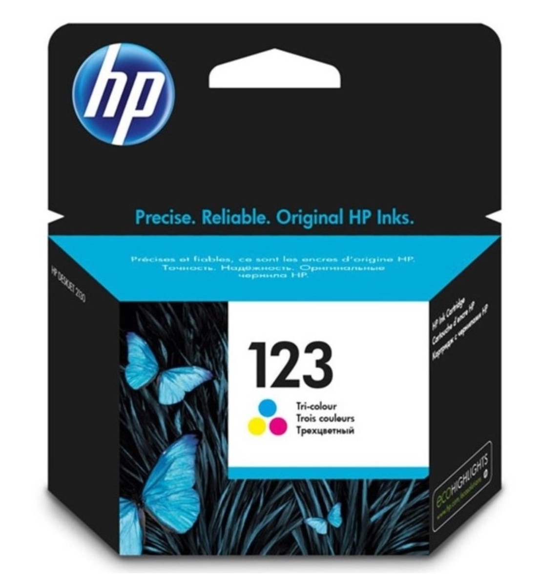 ‏ראש דיו ‏צבעוני HP 123 F6V16AE מקורי