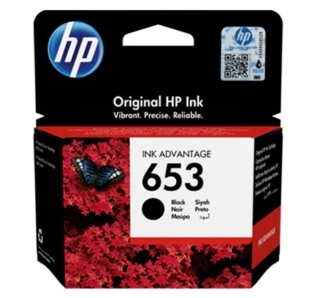 ‏ראש דיו שחור HP 653 3YM75AE מקורי
