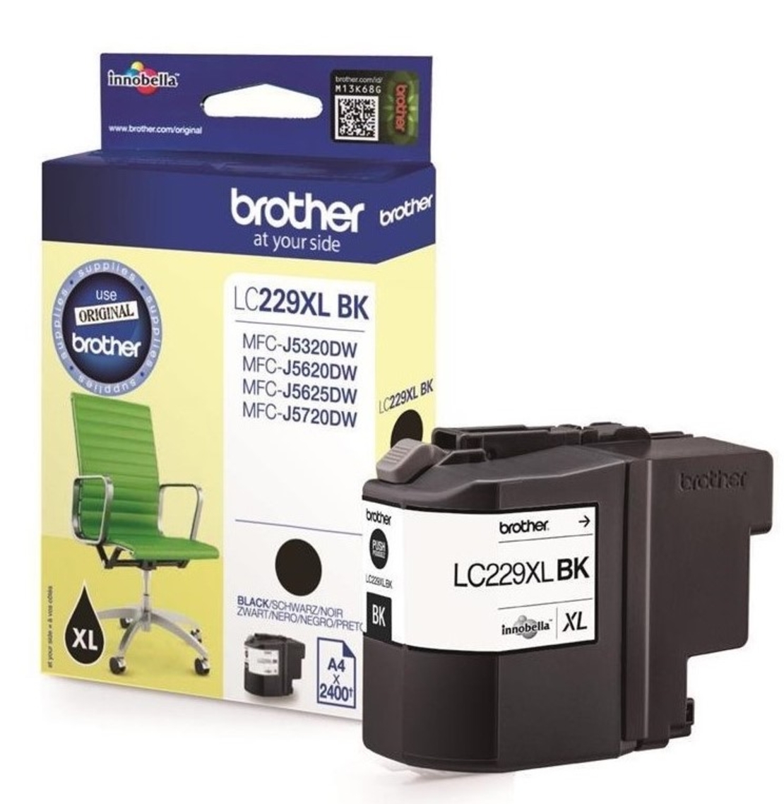 ‏ראש דיו ‏שחור Brother LC229XLBK מקורי