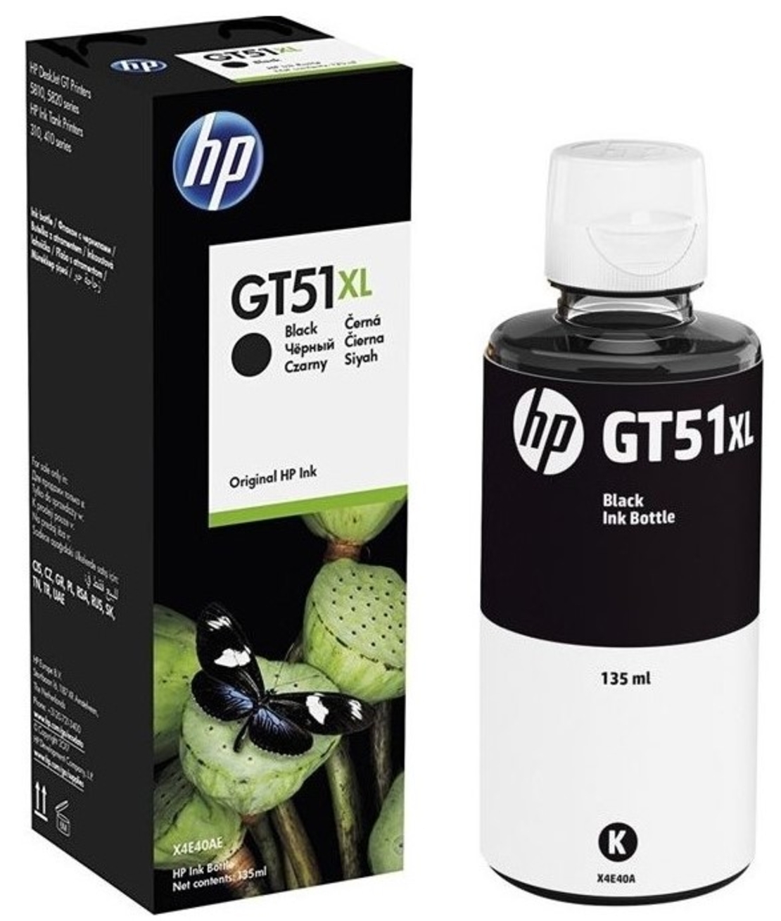 ‏ראש דיו HP GT51XL X4E40AE מקורי