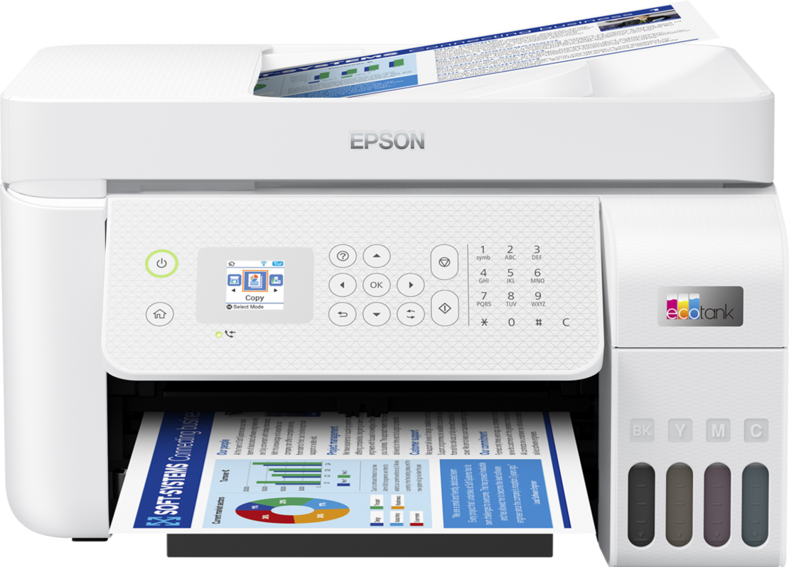 מדפסת ‏הזרקת דיו ‏משולבת Epson EcoTank L5296 אפסון