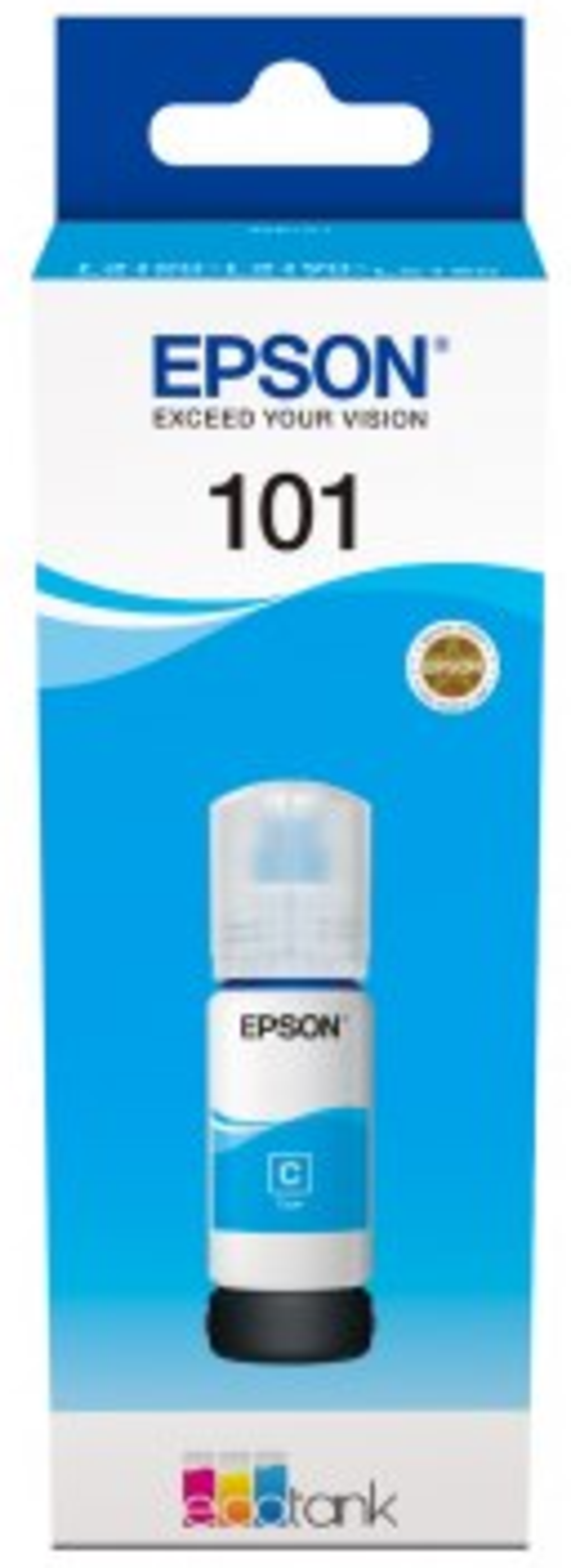 מיכל מילוי דיו כחול CYAN 101 EPSON C13T03V24A