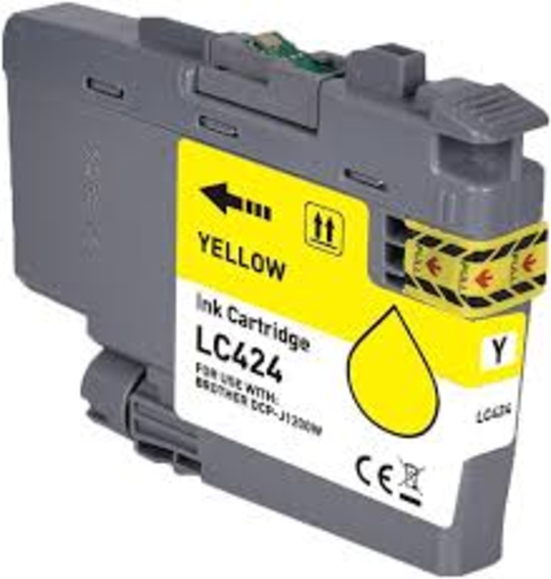 ‏ראש דיו צהוב Brother LC424Y תואם