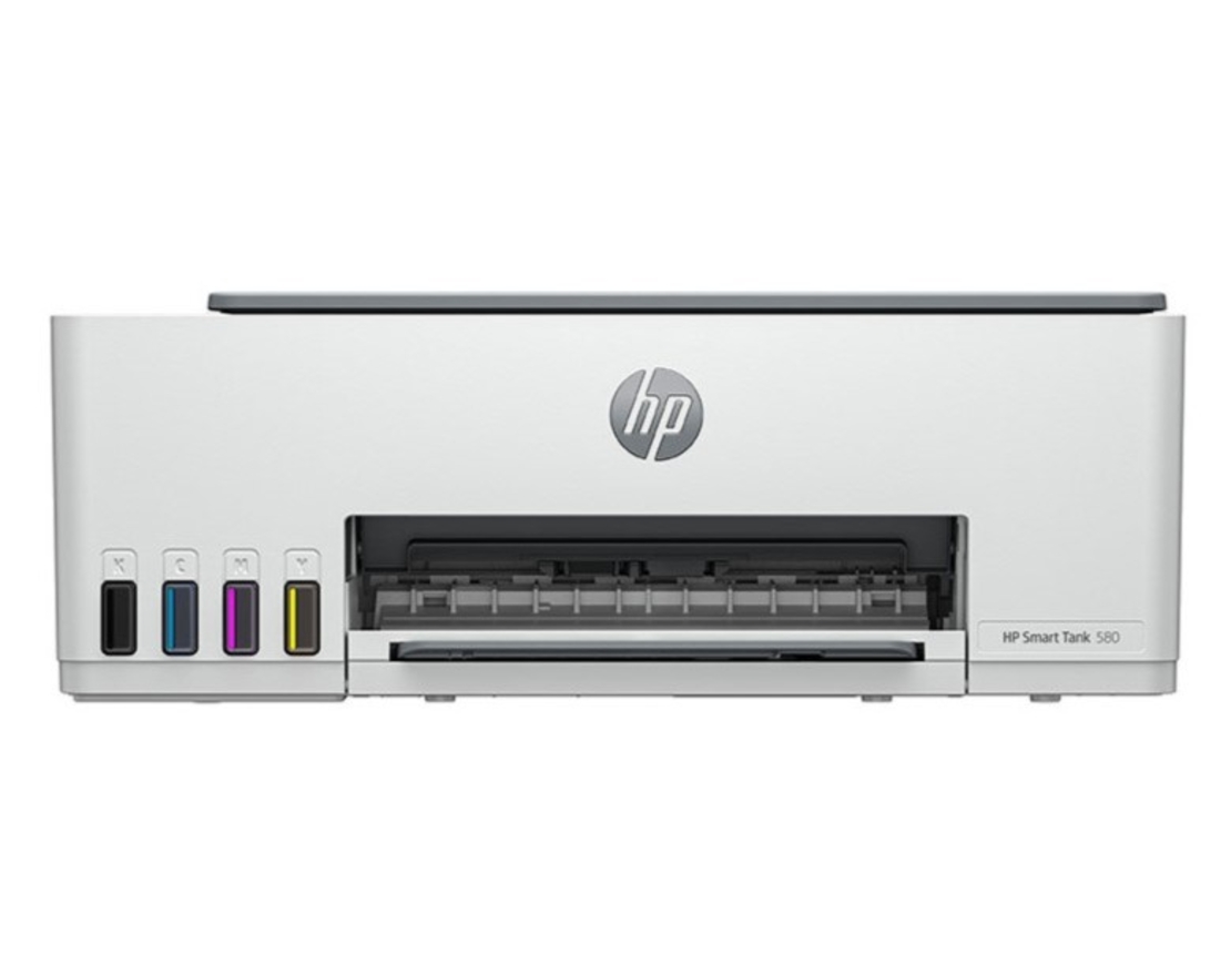 מדפסת ‏הזרקת דיו ‏משולבת HP Smart Tank 580 1F3Y2A