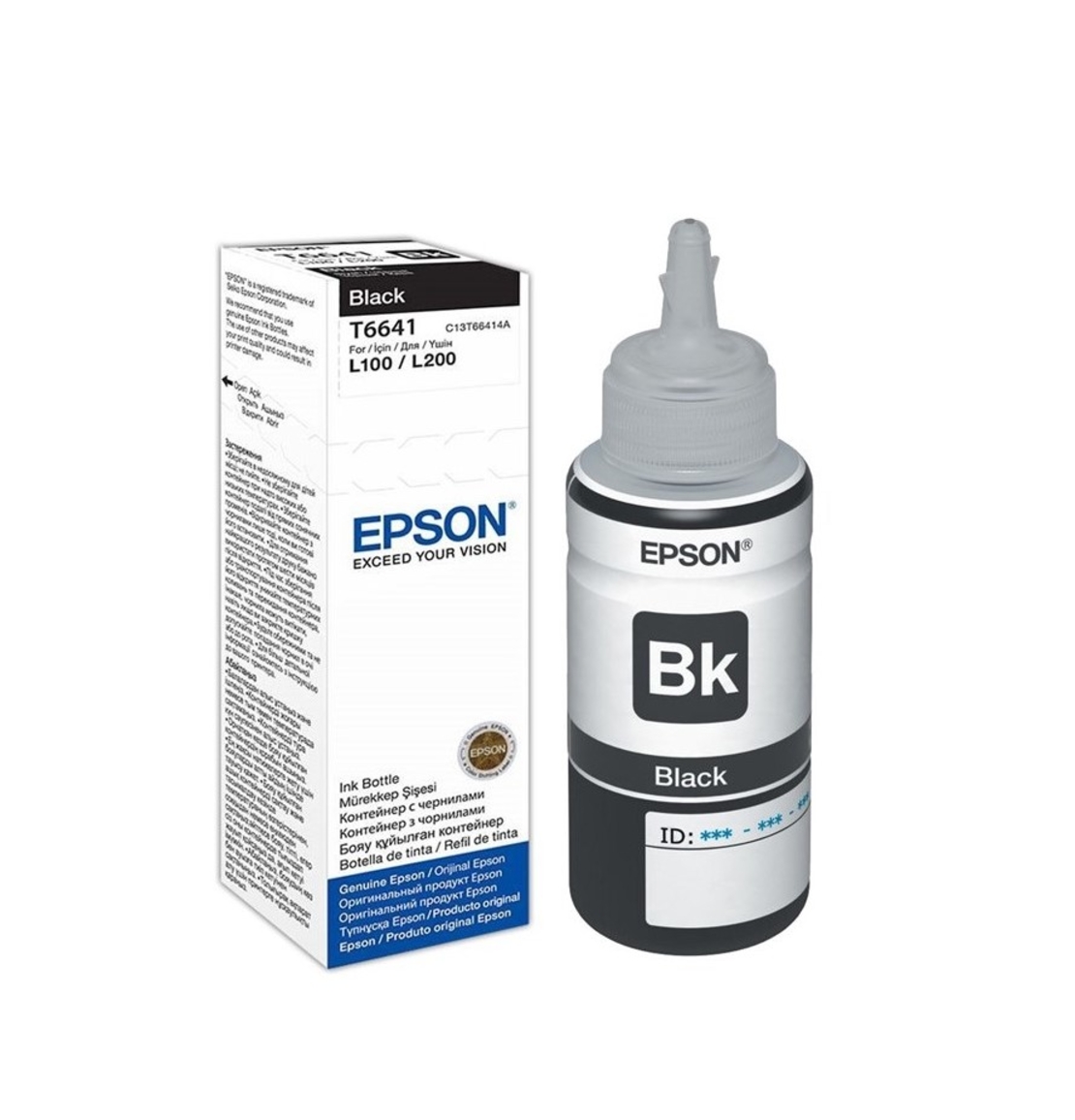 ‏מיכל דיו ‏שחור Epson T6641 אפסון מקורי