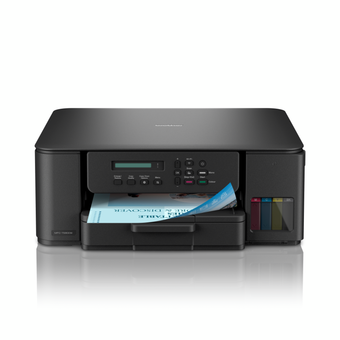 Brother DCP-T580DW מדפסת דיו משולבת קומפקטית אלחוטית 3 ב-1 tankbenefit