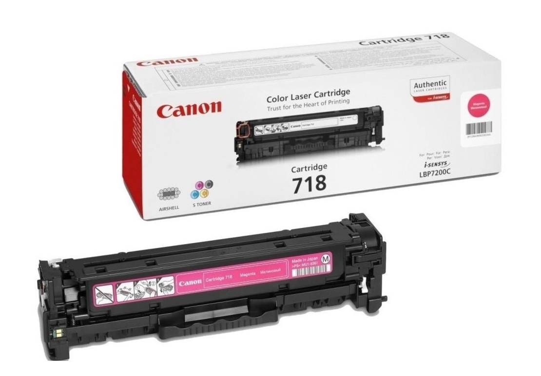 ‏טונר מג'נטה/אדום Canon CRG718M קנון מקורי