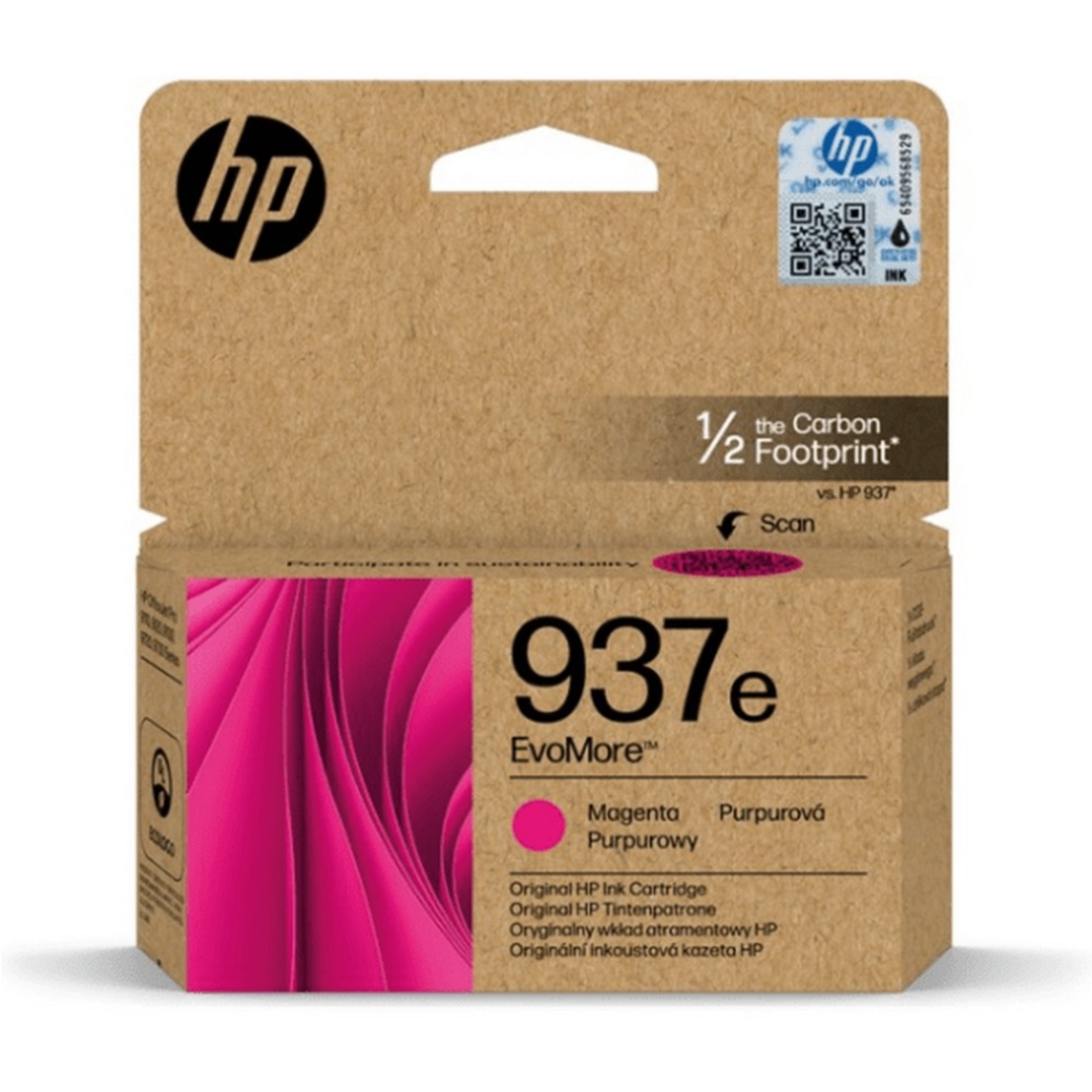 ראש דיו אדום/מג'נטה HP 937e XL 4S6W7NE מקורי