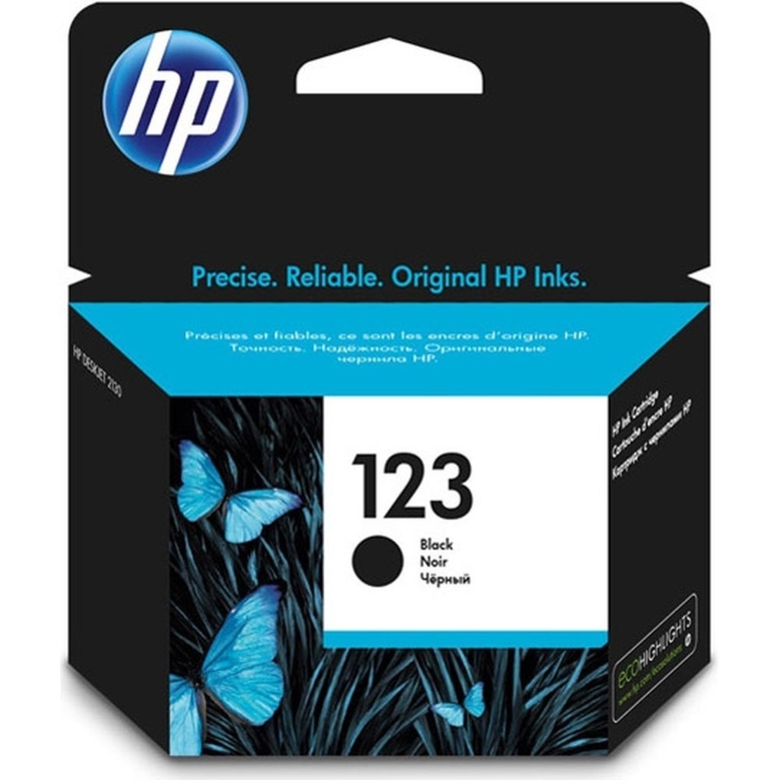 ‏ראש דיו ‏שחור HP 123 F6V17AE מקורי