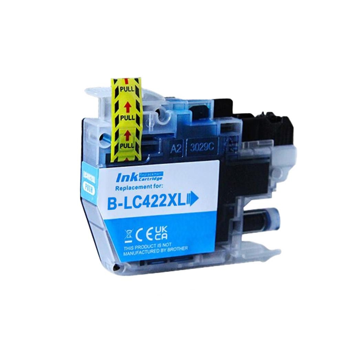 ‏ראש דיו כחול/ציאן Brother LC422XLC תואם