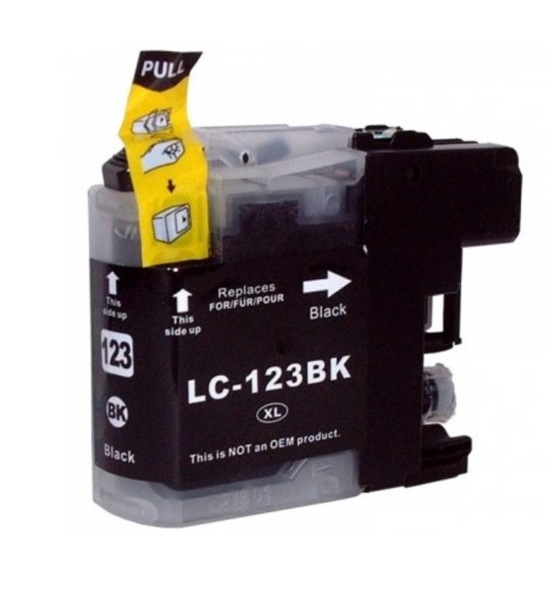 ‏ראש דיו ‏שחור Brother LC123BK תואם