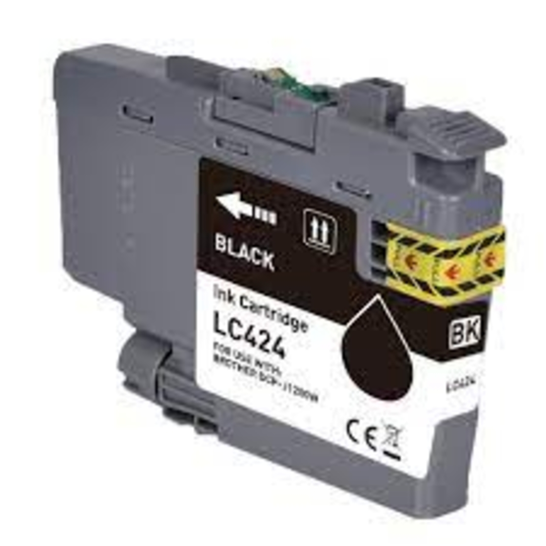 ‏ראש דיו שחור Brother LC424BK תואם