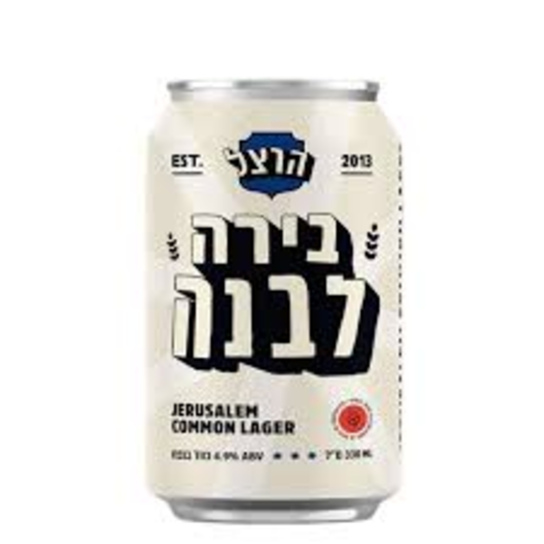 הרצל בירה לבנה פחית