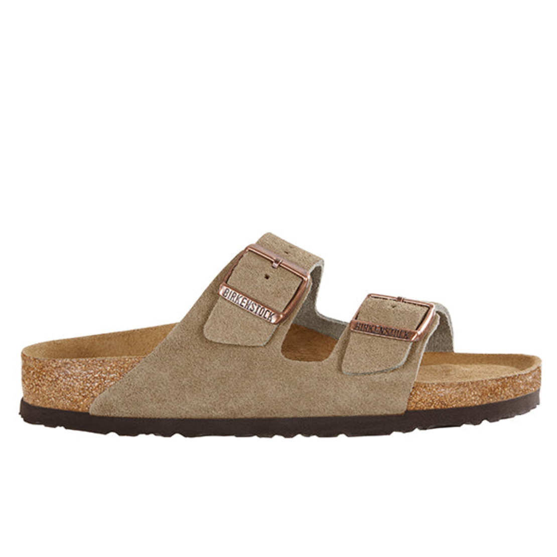 Birkenstock בירקנשטוק כפכפי יוניסקס אריזונה בז Birkenstock Arizona Taupe Suede
