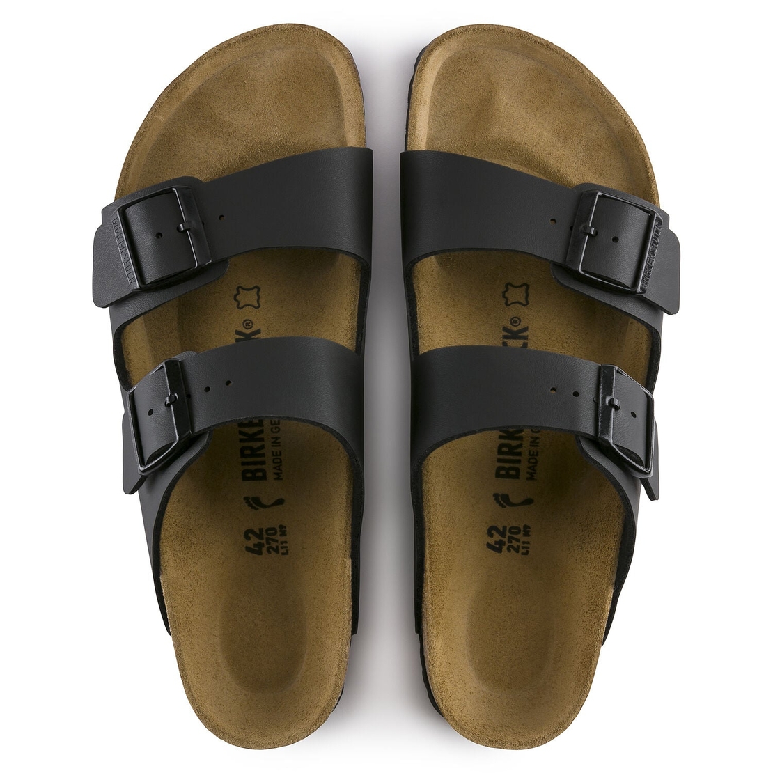 בירקנשטוק כפכפי נשים אריזונה שחור Birkenstock Arizona Black