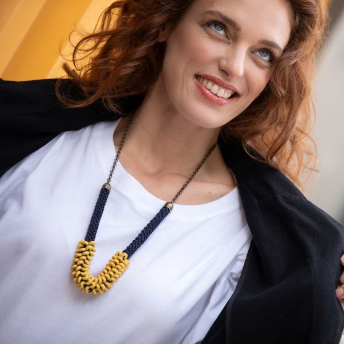 Blue and Yellow Necklace | Ofira