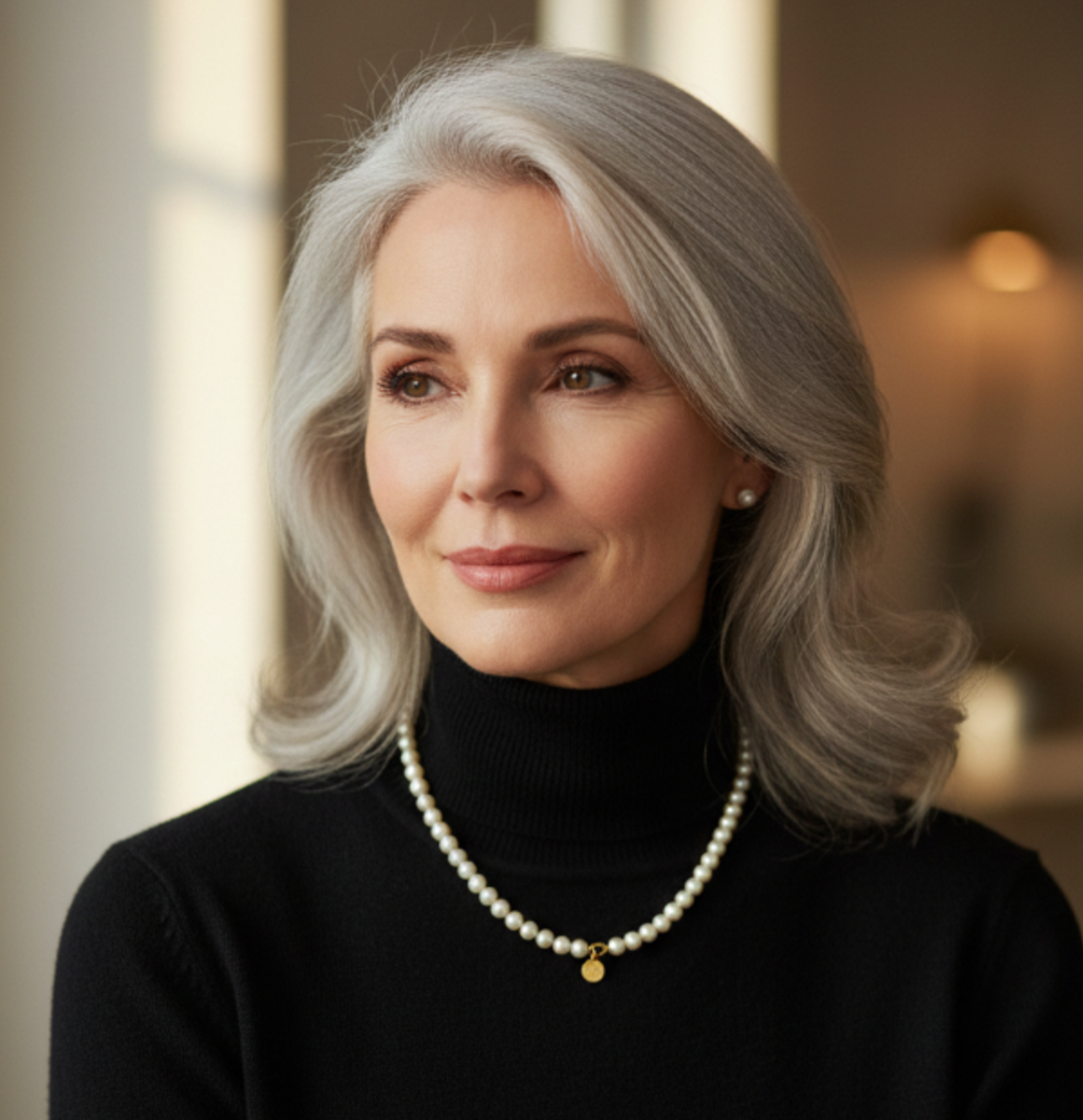 שרשרת פנינים קלאסית בעיצוב נצחי | דגם פאר