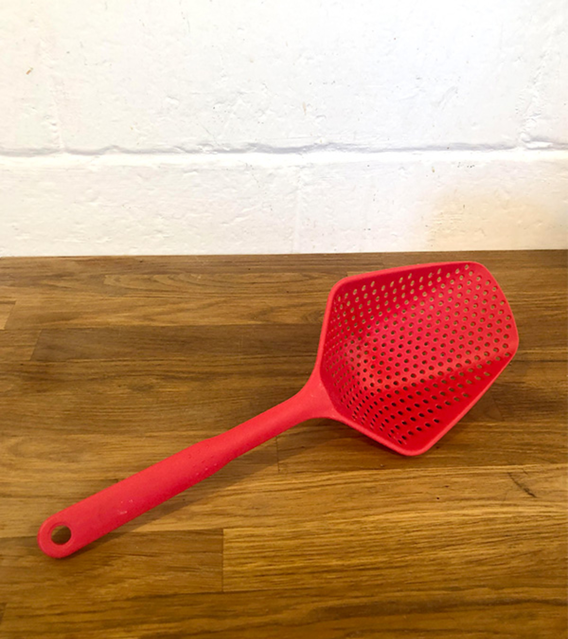 A sieve spoon for gnocchi