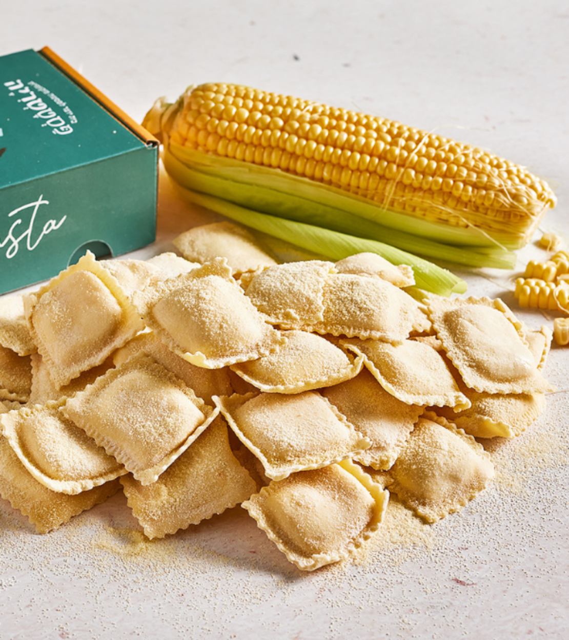 Polenta and Parmesan Cheese Ravioli