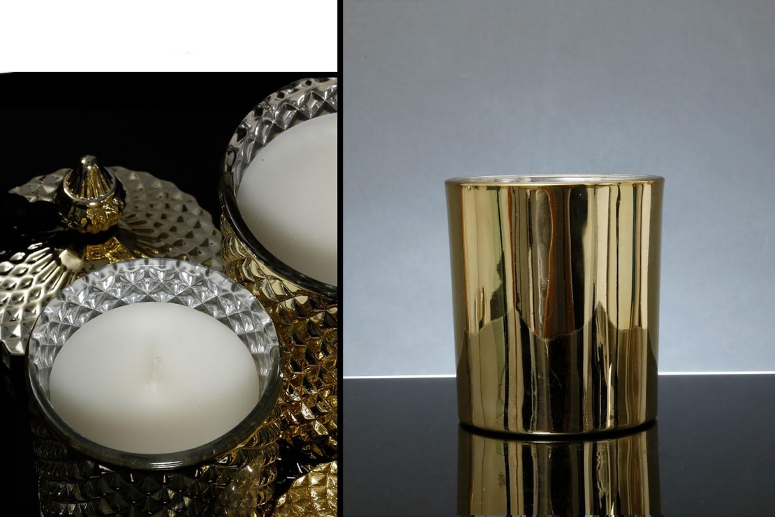 נר בכוס זכוכית 