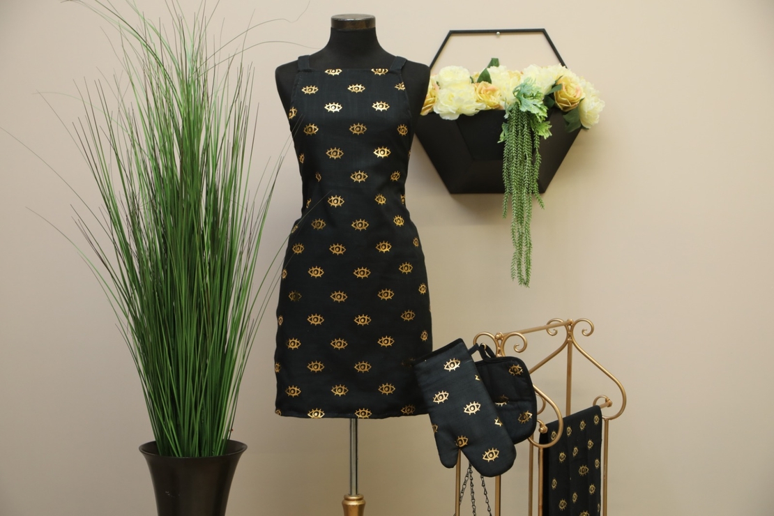 סט סינר כפפה ותחתית לסיר דסטיני