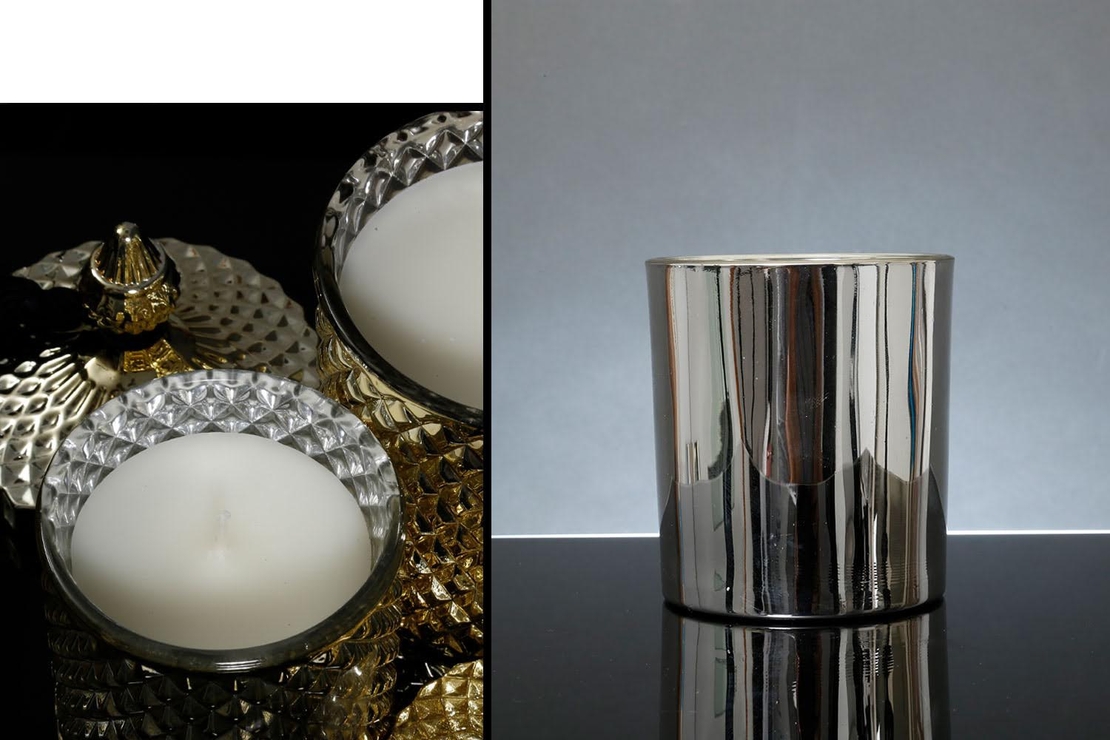 נר בכוס זכוכית 