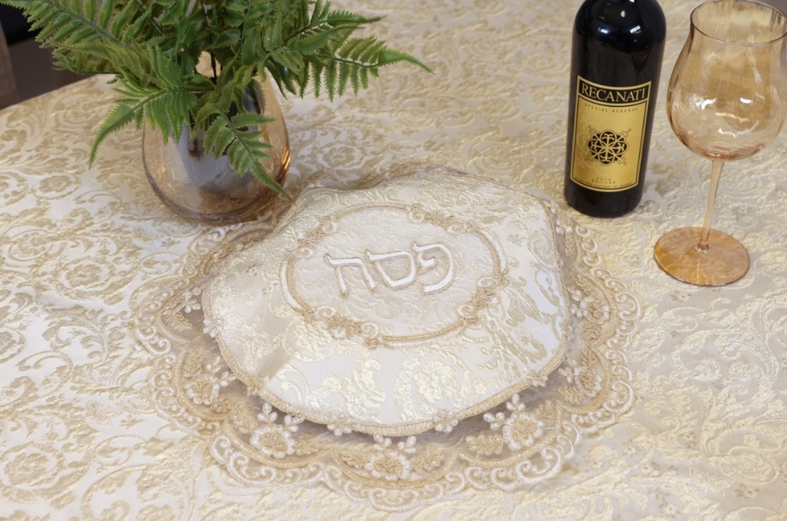 כיסוי חלות/מצות לשבת ויום טוב איריס