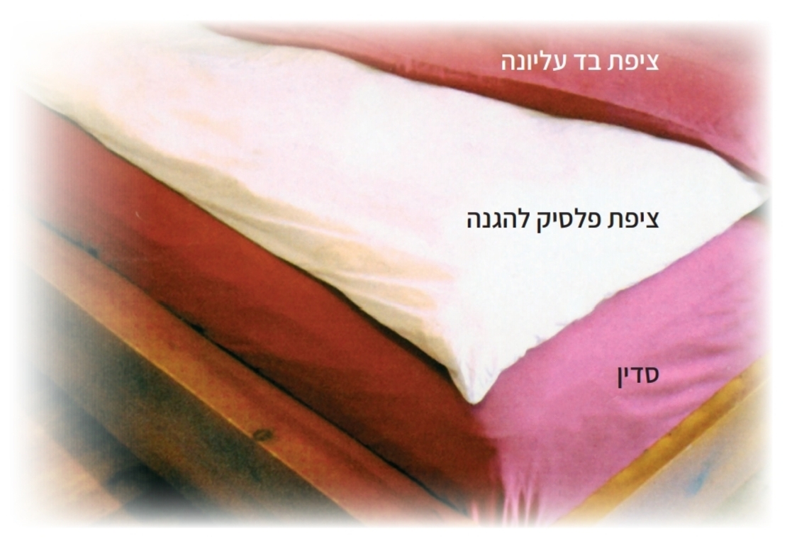 סדין פלסטי למיטה