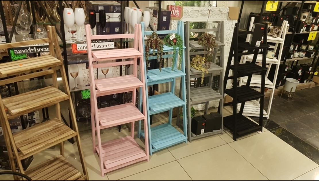 סולם מדף דקורטיבי