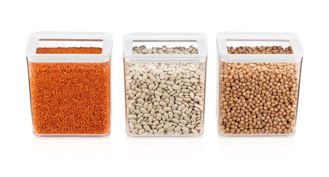 קופסאות אחסון אקרילים 2.6 ליטר