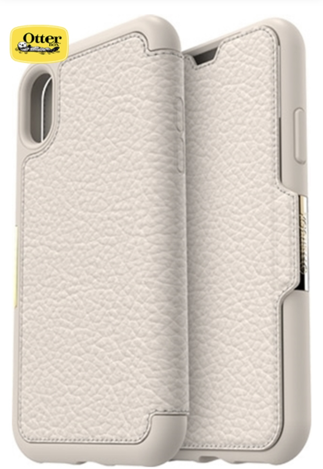 כיסוי ספר עור OTTERBOX STRADA בג' ל IPHONE X