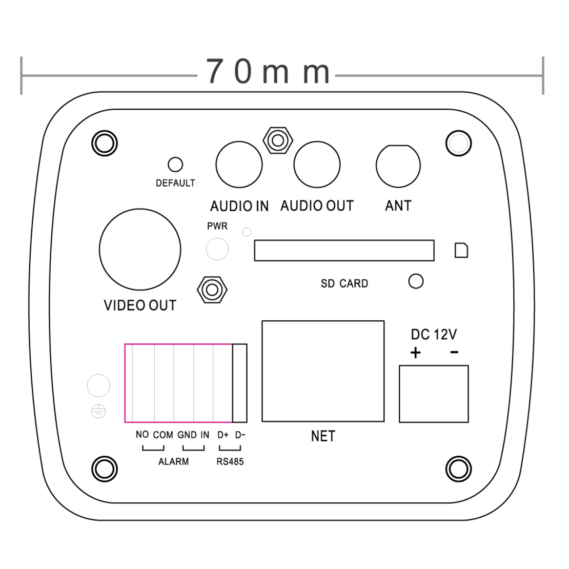 מצלמת אבטחה ללא עדשה, 2MP, מצלמת רשת,PROVISION BX-291IP5