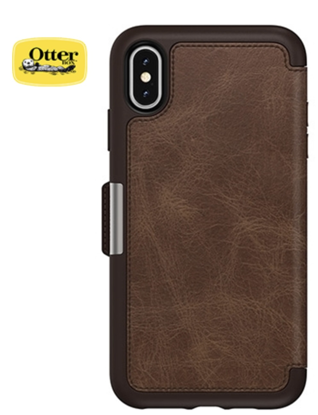 כיסוי OTTERBOX ל-IPHONE XS MAX דגם STRADA (צבע אספרסו)