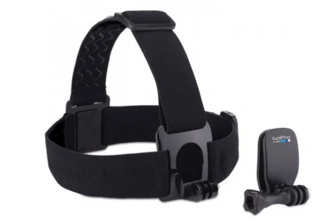 רצועת ראש + תופסן לכובע למצלמות GoPro